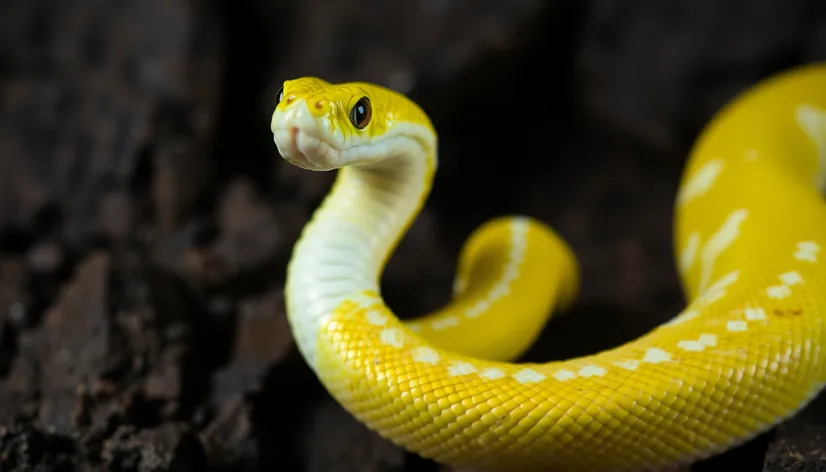 yellow and white snake