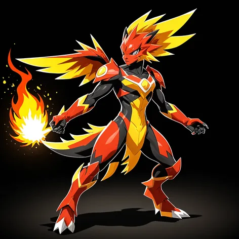 pokemon, fire type fighting,