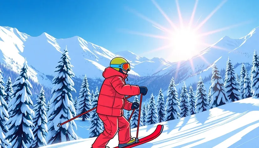 cartoon skiing images