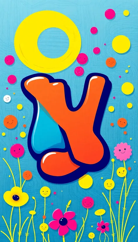 bubble letter y