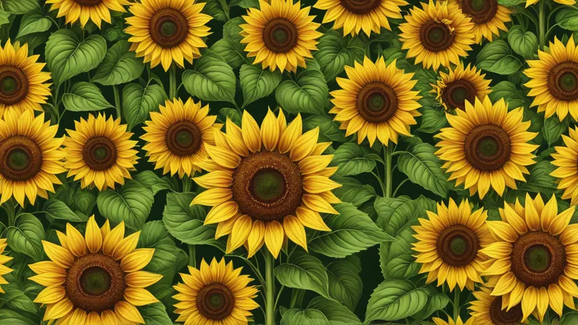 sunflower drawings