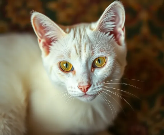 albino cat