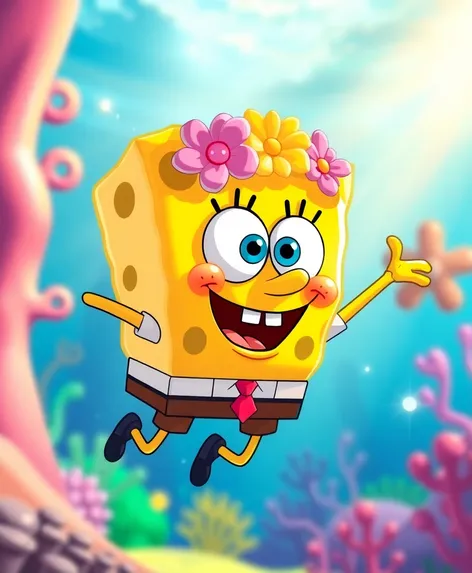 spongebob flower