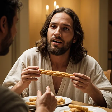 Jesus Christ loving bread