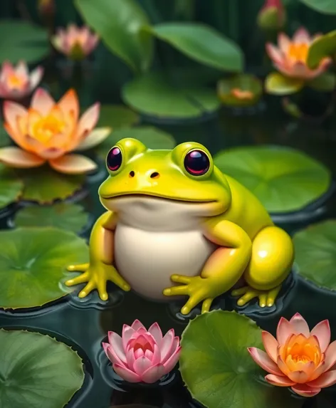 cute fat frog