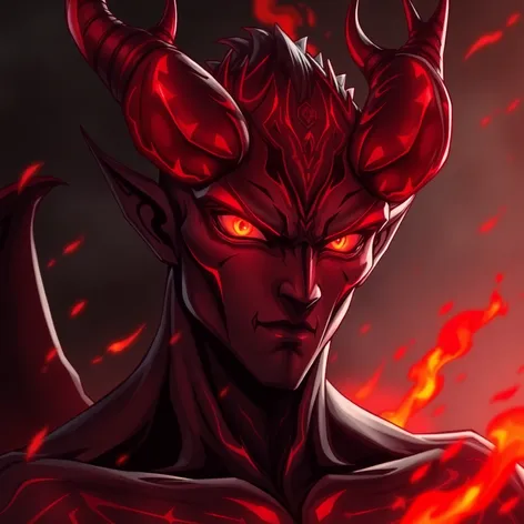 male anime demon