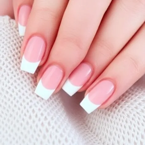 french nails white tips