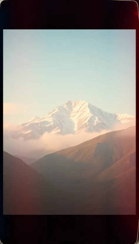 mountain polaroid