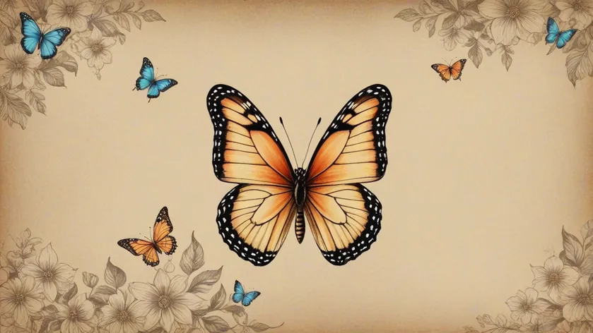 butterfly pictures to draw