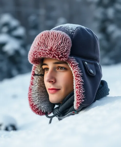 winter cap with ear