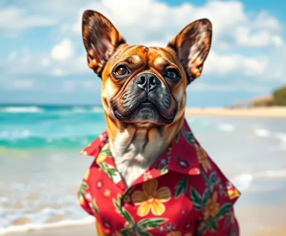 hawaiian shirt dog