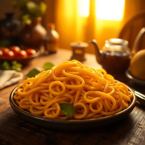 curly pasta