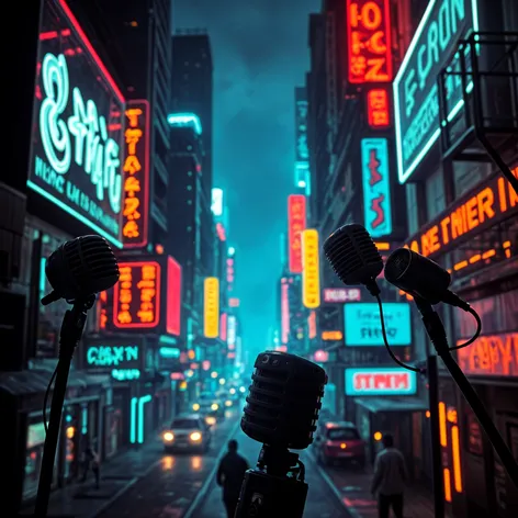 Dystopian, cyberpunk, city scape,