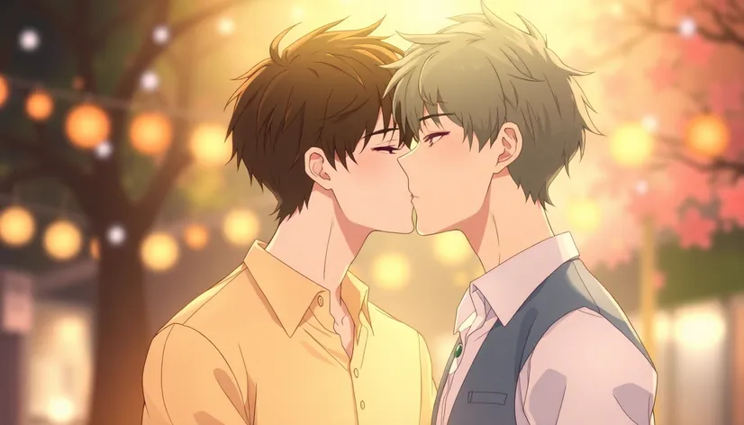 anime men kissing