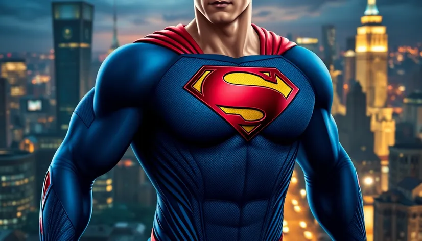 blue superman suit