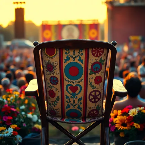 woodstock concert chair picture