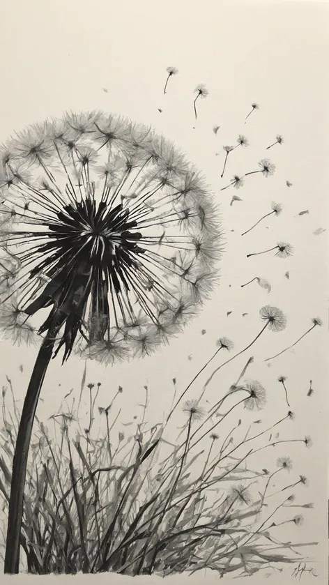 dandelion drawing