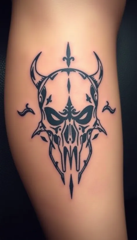 calf skull tattoos