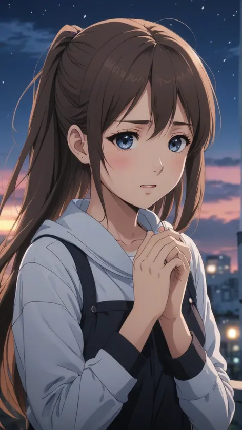 anime girl crying