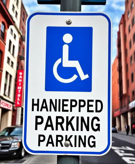 handicapped parking sign