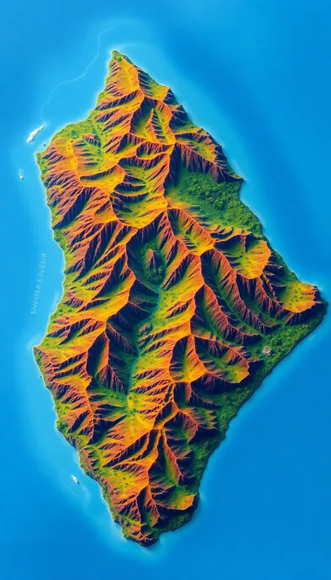 map of hawaii big