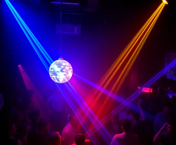 transparent disco ball night