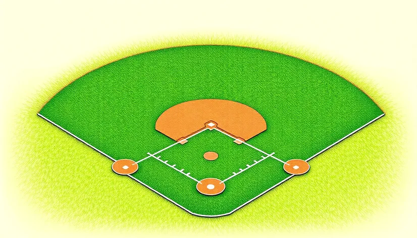 diagram baseball diamond