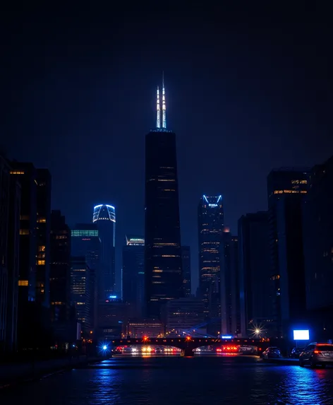 chicago city skyline silhouette