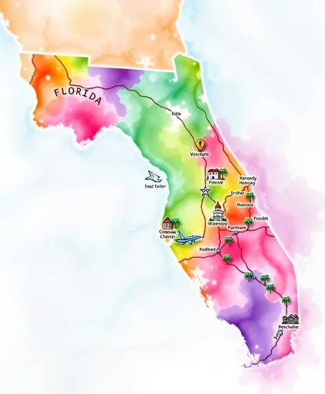 map of the keys