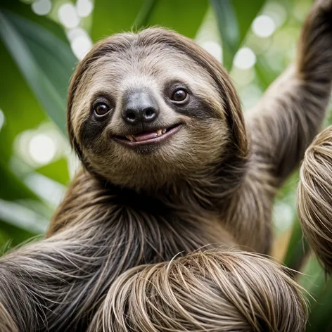 sloth smiling