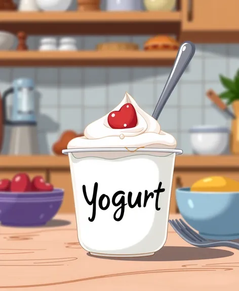 yogurt illustration animated picture