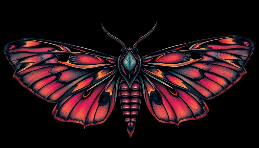 death moth tattoo