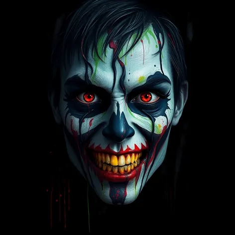 scary face paint