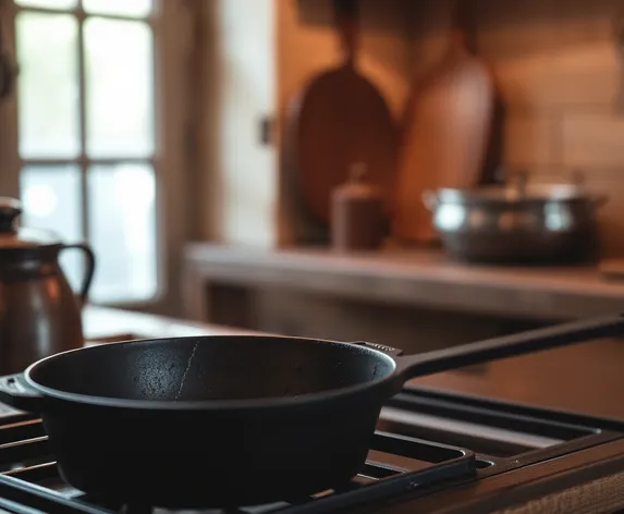 vintage cast iron saucepan