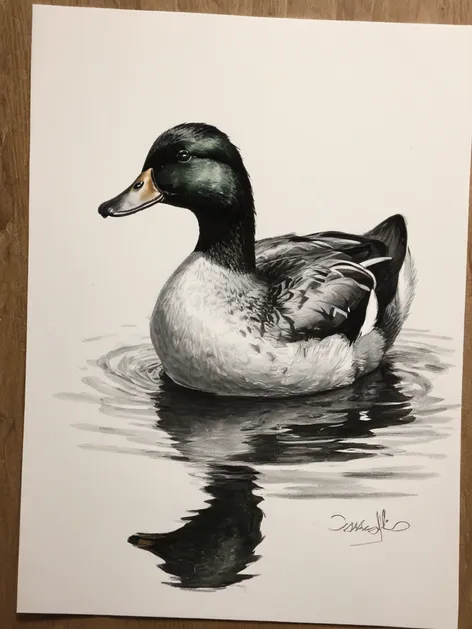 cute duck drawing