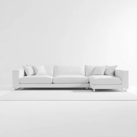 modern white sofa