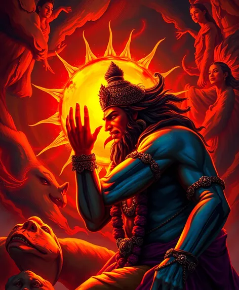 hanuman eating sun