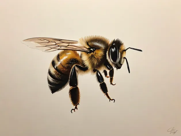 honey bee drawing