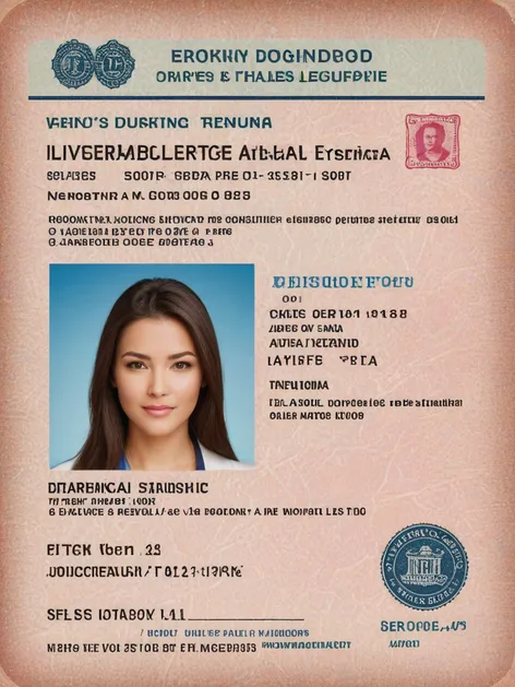 fake drivers license image