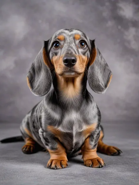 silver dapple dachshund