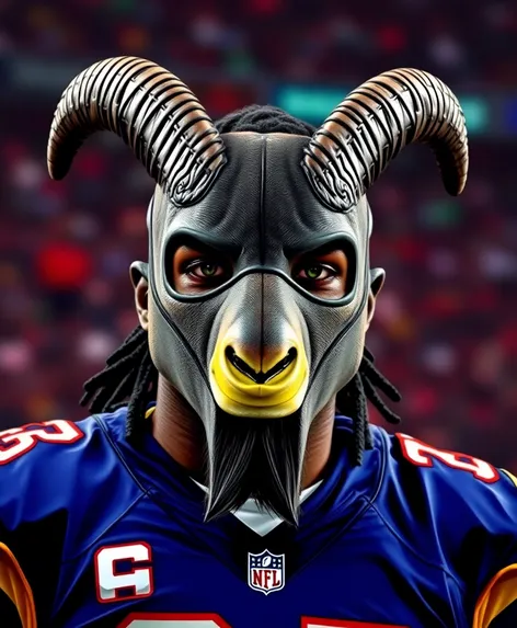 shannon sharpe goat mask