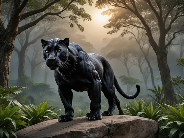 black panther drawing