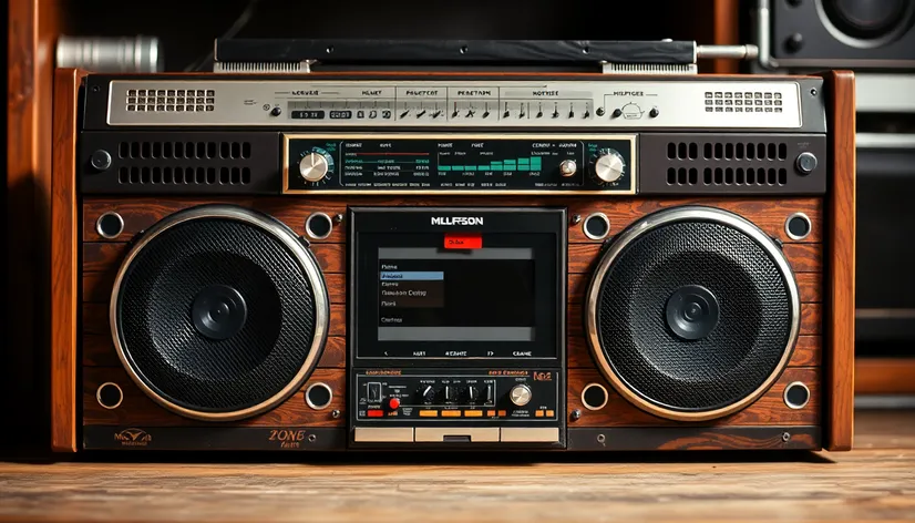 retro boombox designs