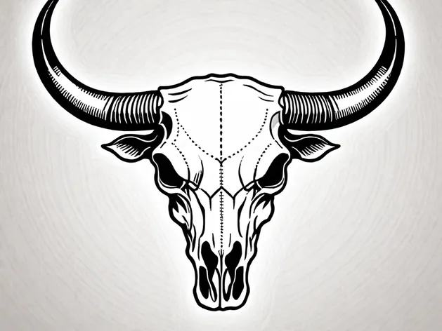 bull skull tattoo