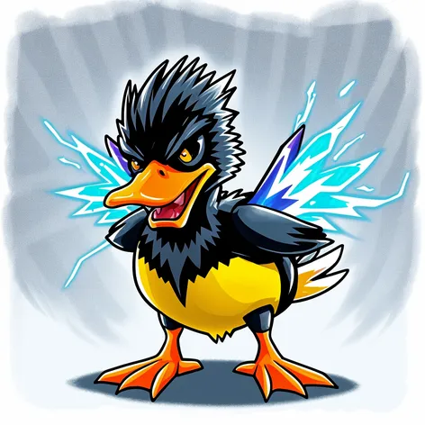 electric type fierce duck