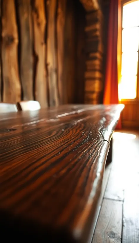 dark wood table