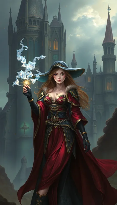 female mage fantasy art