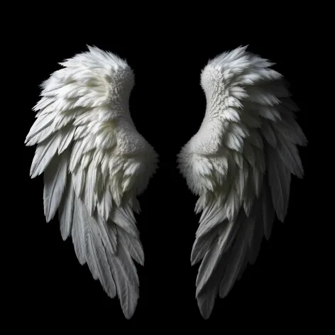 angel wings black background