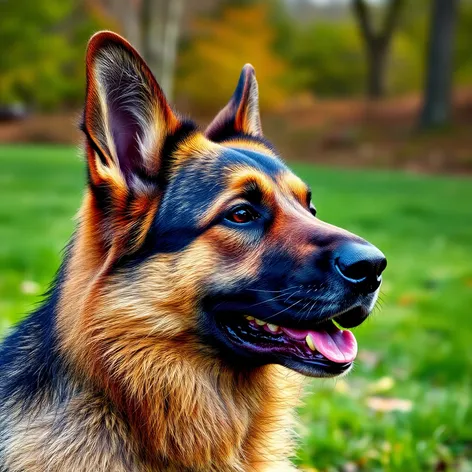 german shepherd tail