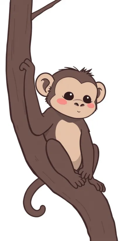 seda monkey easy drawing